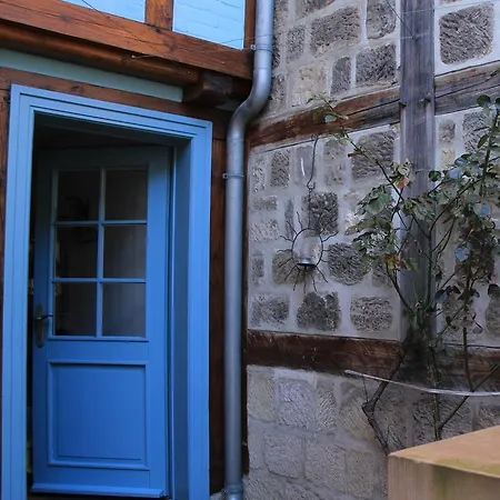 Ferienwohnung Blaues Häuschen Quedlinburg Exterior foto
